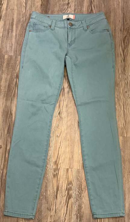 Cabi Pants - Cabi Jeans Skinny Teal Green Twill Pants Size 4